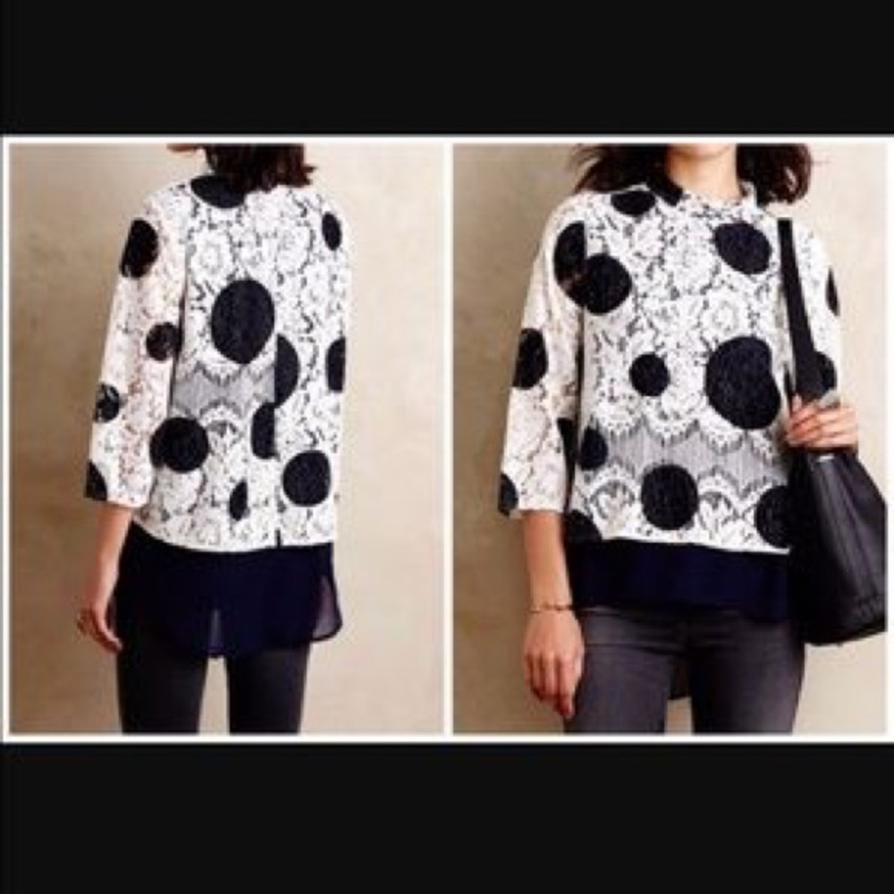 NWOT Anthropologie lace shirt